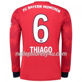 Fotbalový Dres FC Bayern Mnichov Thiago 6 Domácí 2018/19 Dlouhý Rukáv